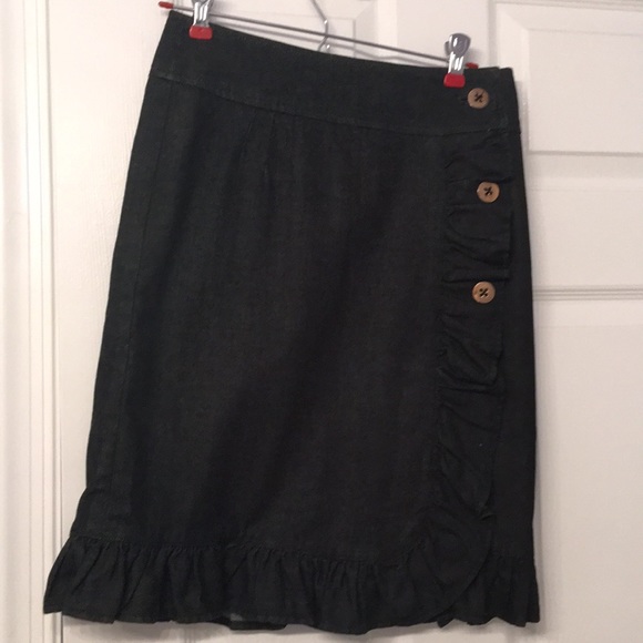 Anthropologie Leifsdottir Denim Skirt